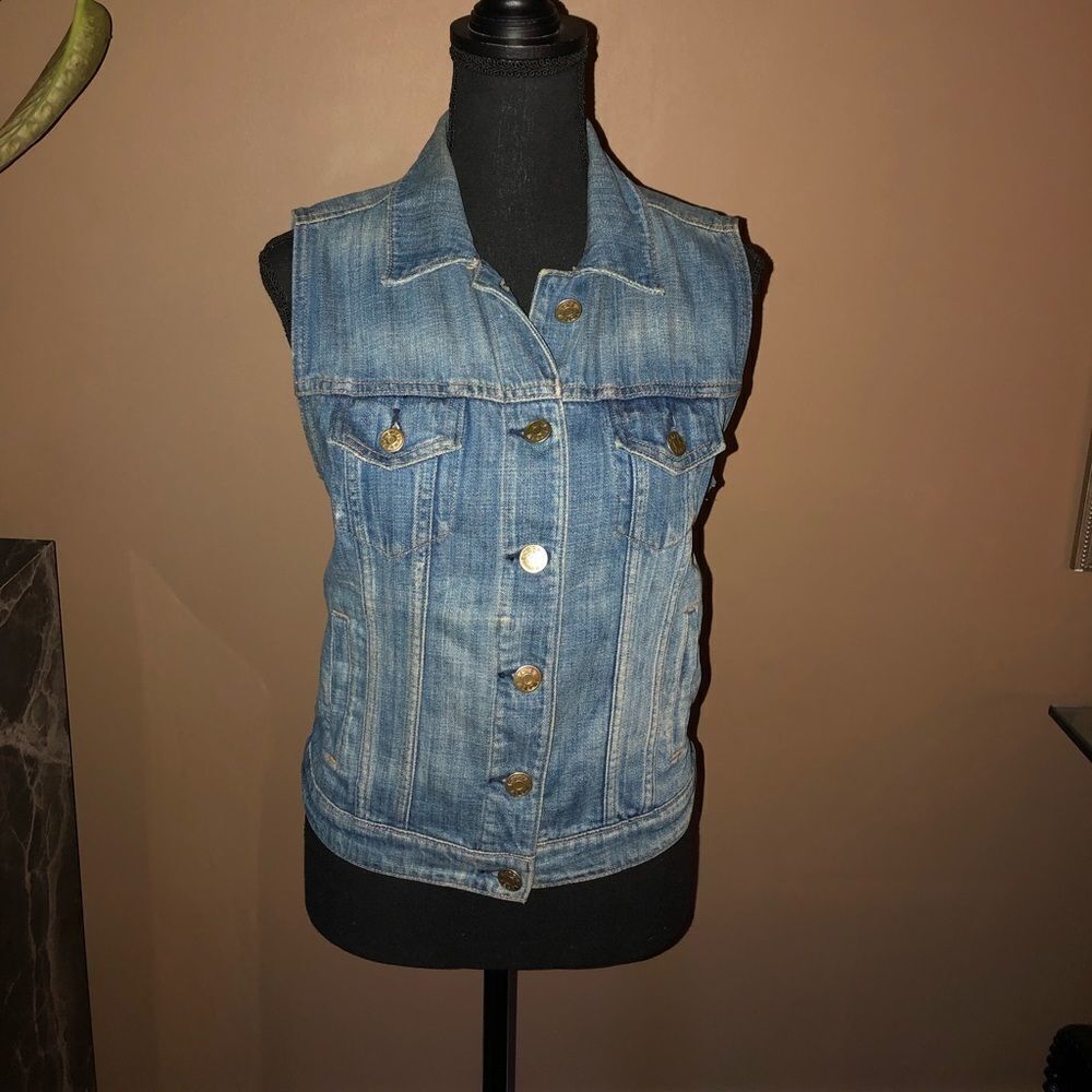 J.Crew Jean Vest EUC